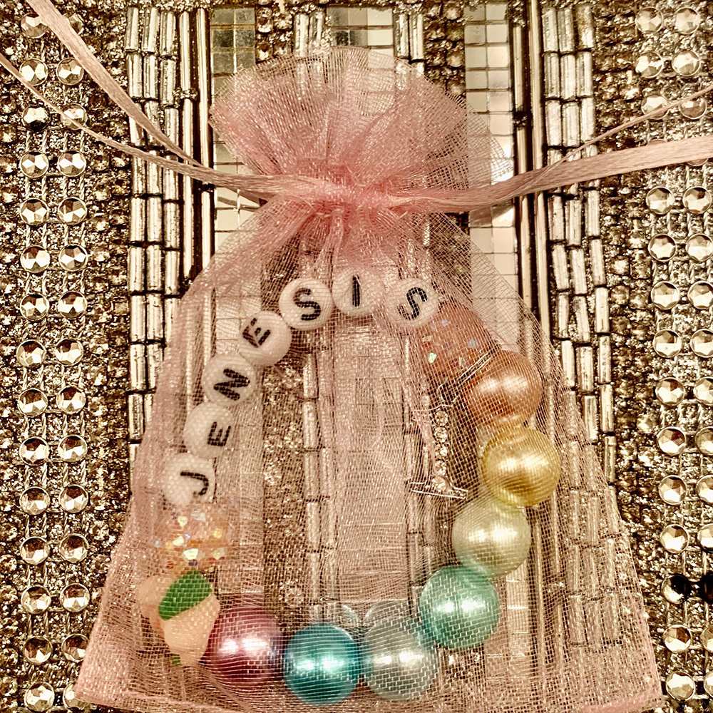 Personalized Kids Lovely Birthday Bead Bracelet With Name | CWBeach233