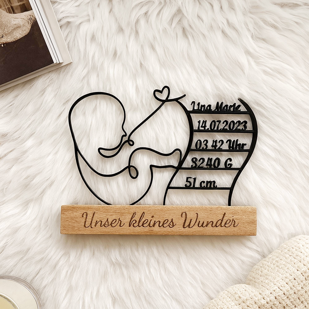 Personalized 3D Baby Birth Stand Decor for Unique & Love | CWGift60