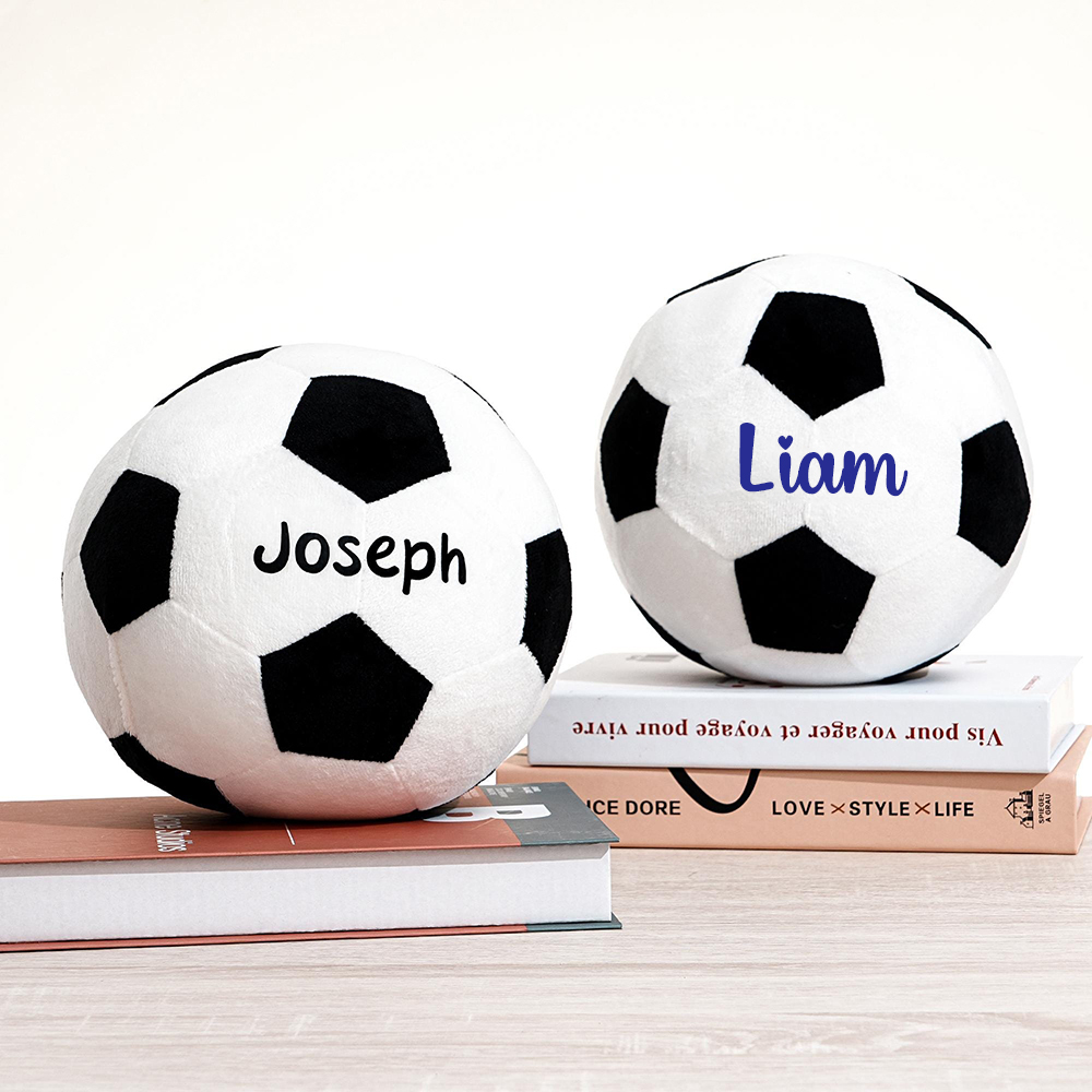Personalized Kid's Lovely Soft Plush Soccer Ball | CWToy189