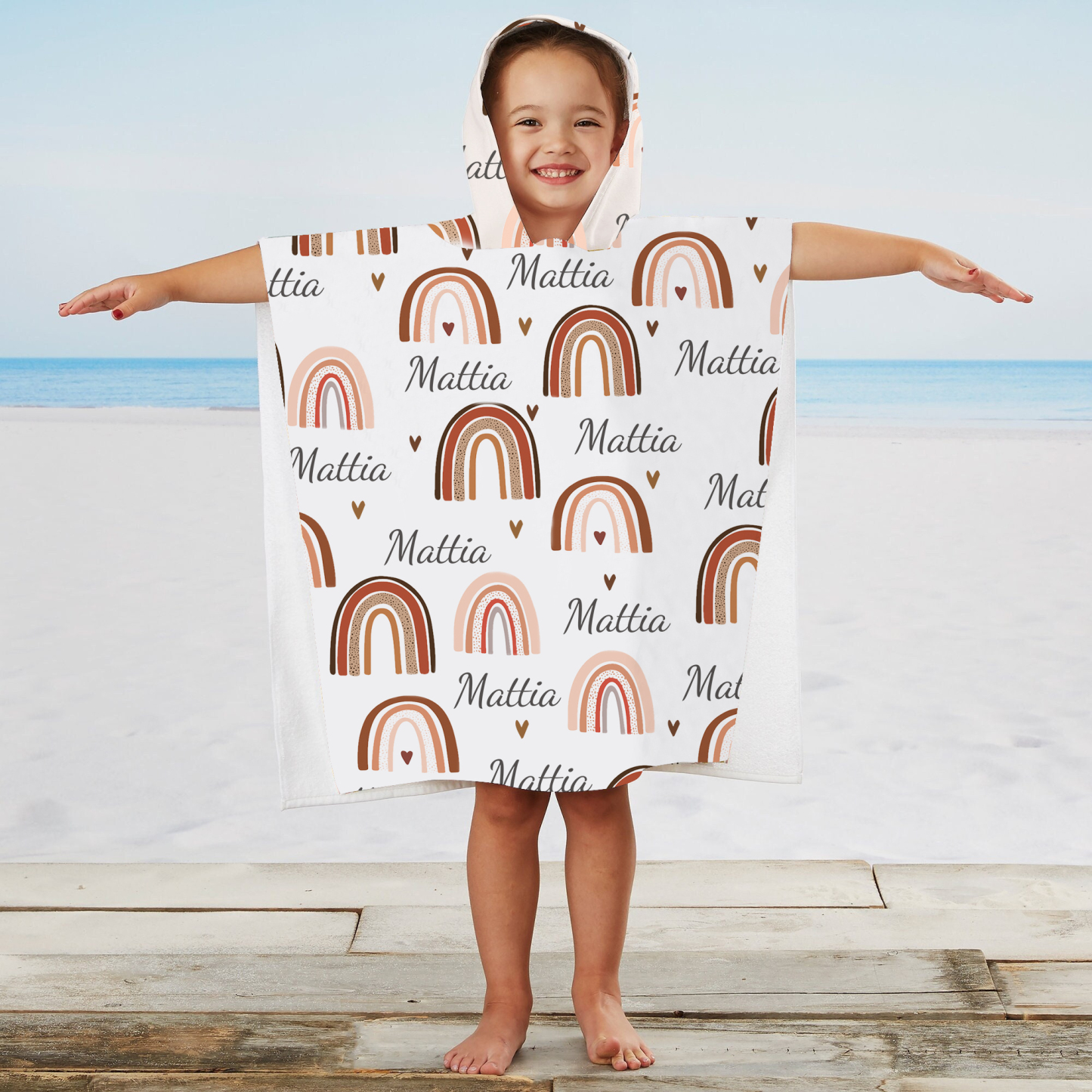 Personalized Hooded Beach Towel for Summer & Beach | CWHTowel12