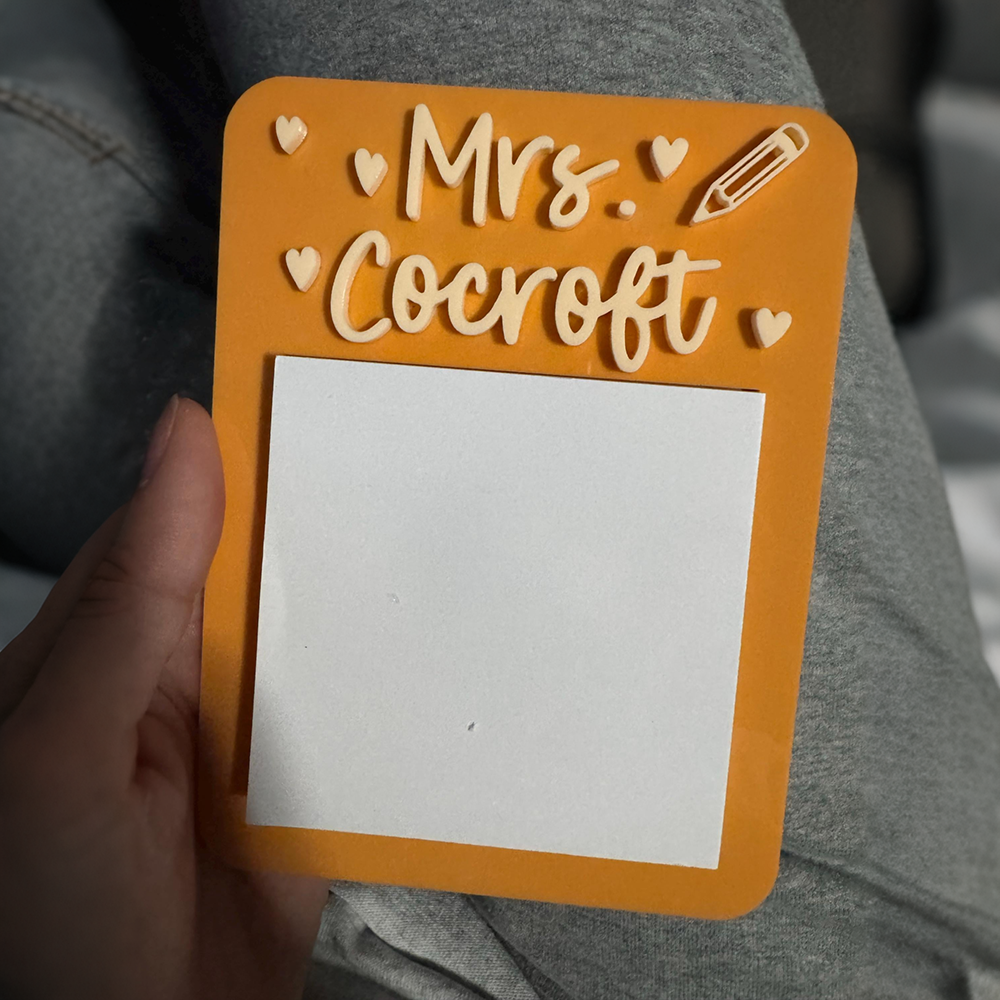 Personalized Teacher Acrylic Note Holder | CWGift62