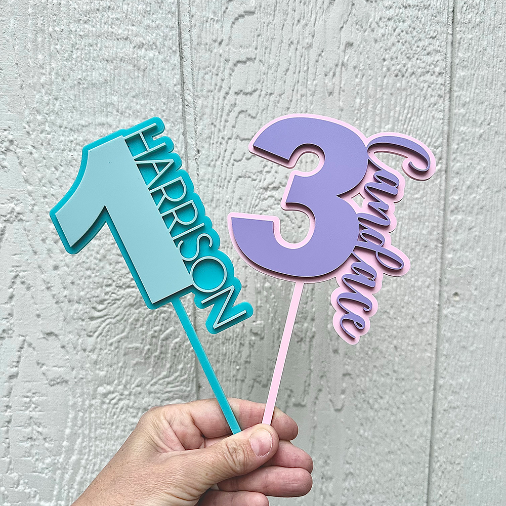 Personalized Name & Age Birthday Cake Topper | CWGift64