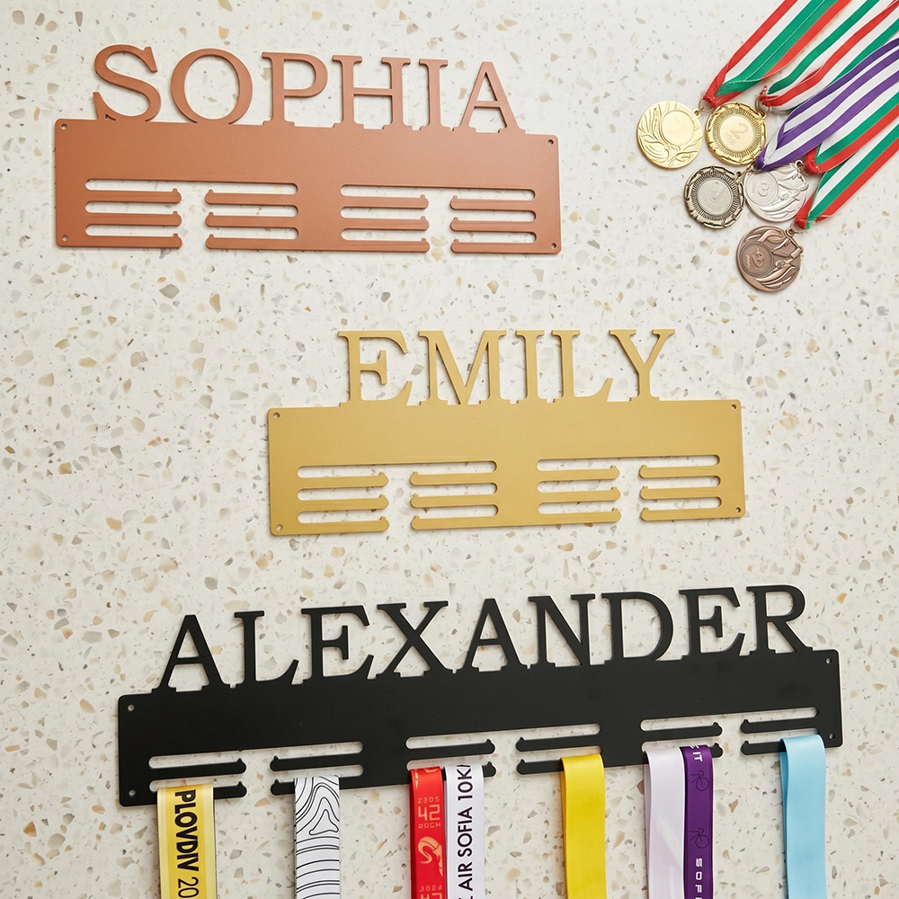 Personalized 3D Printed Medal Holder with Name | CWGift68