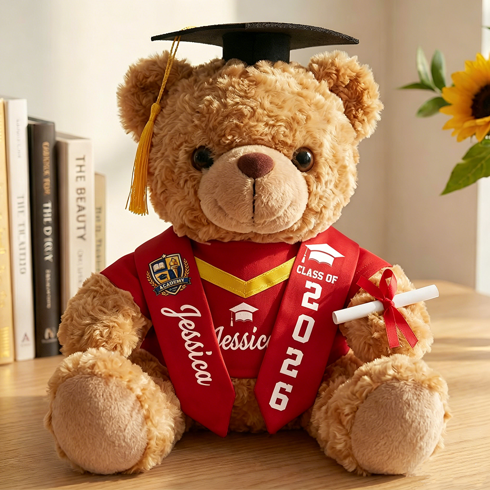 Personalized Plush Graduation Teddy Bear Gift | CWGift74