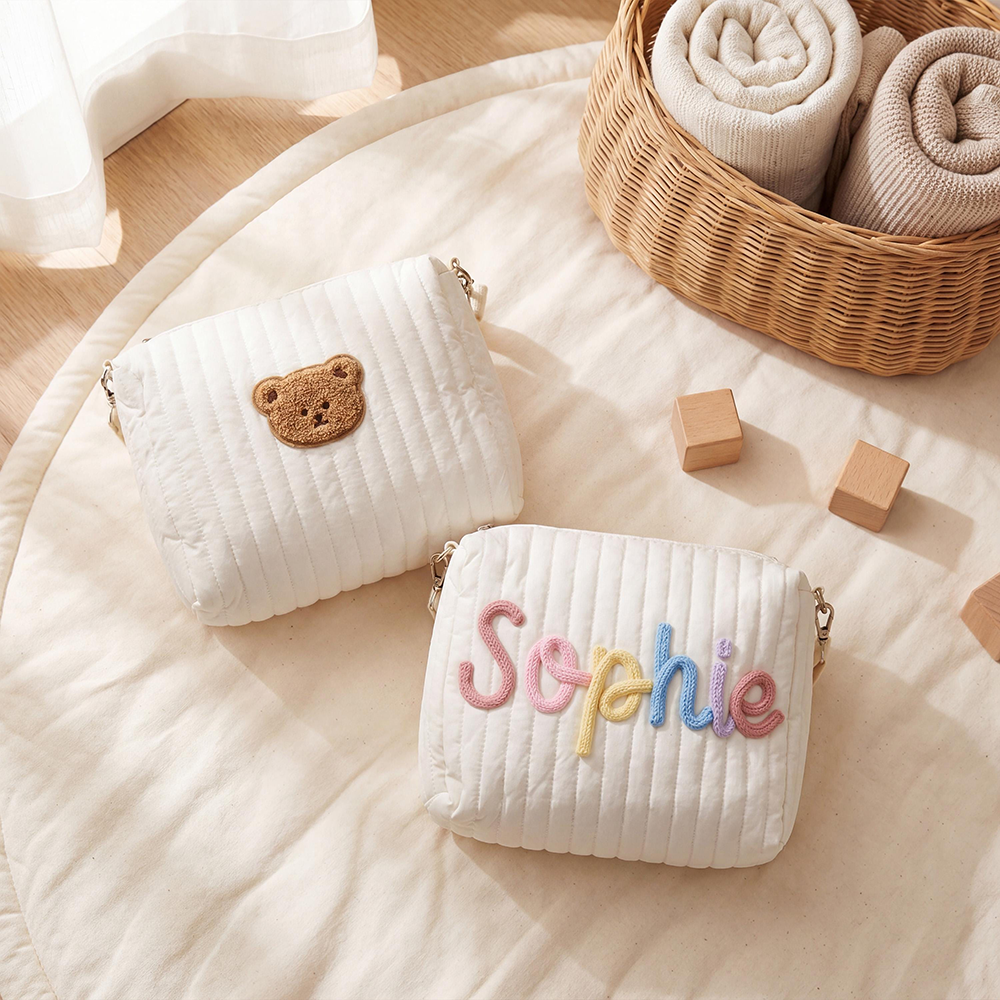 Personalized Hand Embroidery Stroller Organizer Pouch | CWPack363