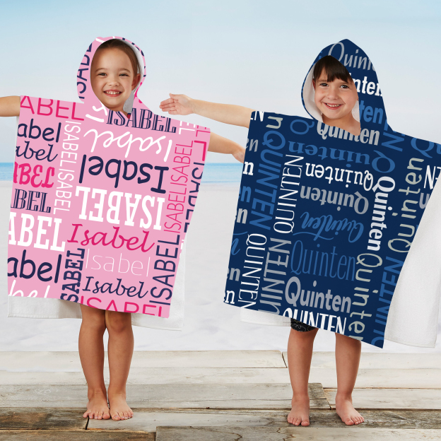 Personalized Hooded Beach Towel for Summer & Beach | CWHTowel17