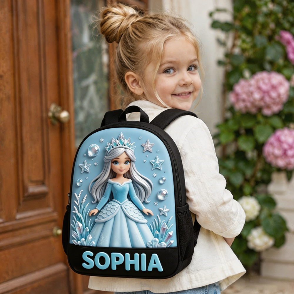 Personalized Princess Glitter Backpack Set | CWPack368