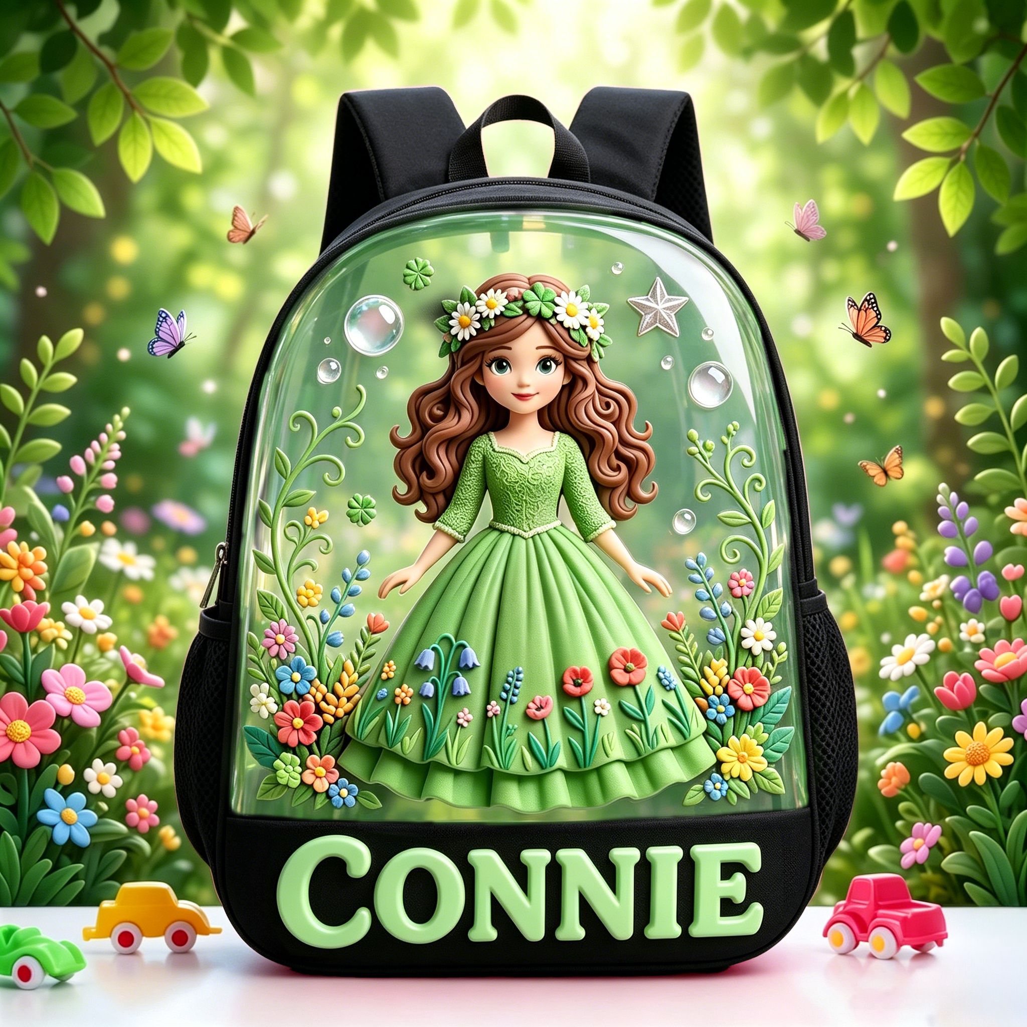 Personalized Princess Glitter Backpack Set | CWPack368