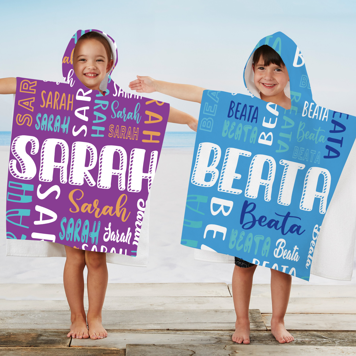 Personalized Hooded Beach Towel for Summer & Beach | CWHTowel22