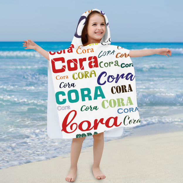 Personalized Hooded Beach Towel for Summer & Beach | CWHTowel23