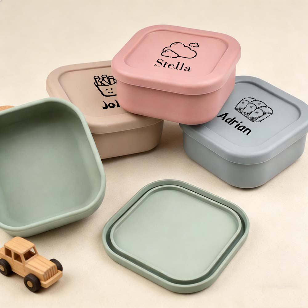 Personalised Kid Food Silicone Bento Box | CWBaby509
