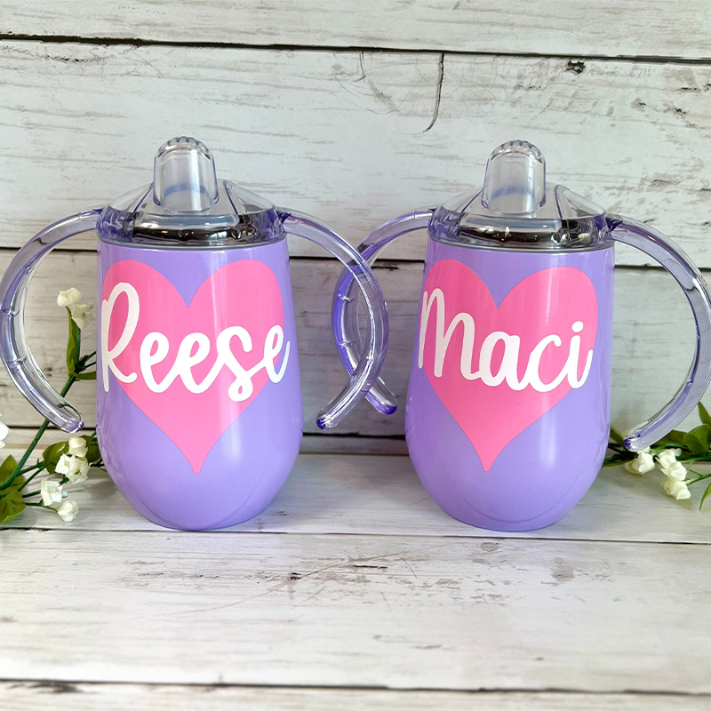 Personalised 10oz Stainless Steel Sippy Cup for Kids  | KidCup01