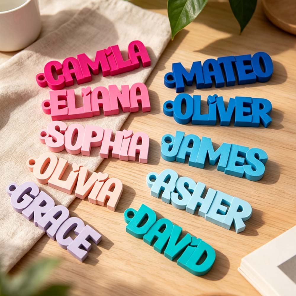 Personalized 3D Printed Name Tag | CWGift78
