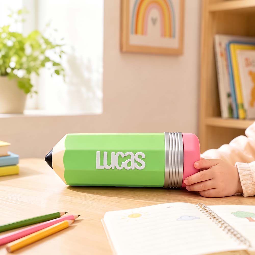 Personalised 3D Printed Name Colorful Pencil Holder For Kids | CWToy200