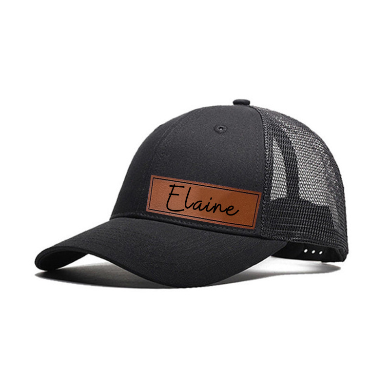 Personalized Color Leather Patch Hat for Comfort & Unique | CWBeach53