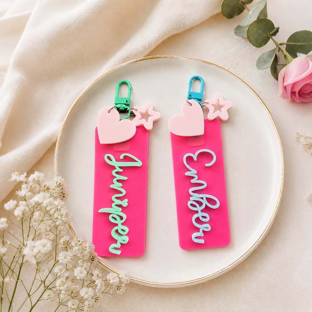 Personalized 3D Printed School Bag Name Tag | CWGift87