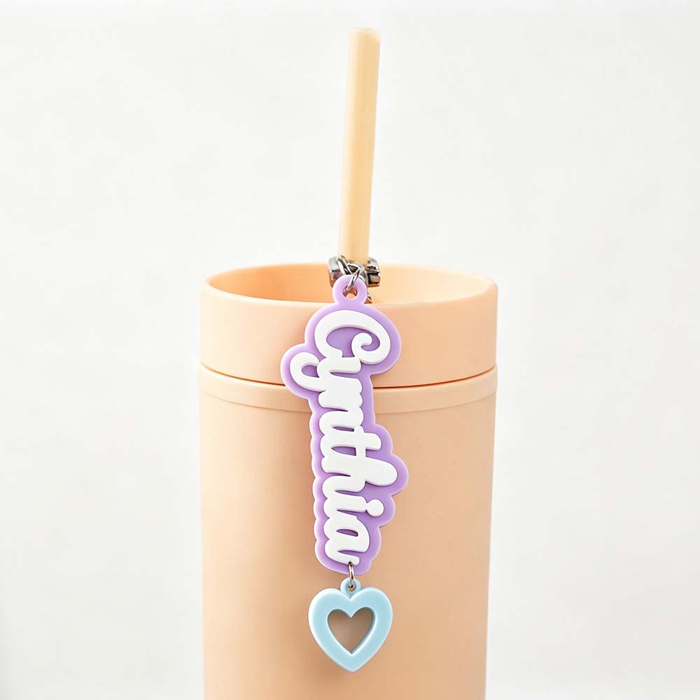 Personalized 3D Printed Name Tag Keychain Charm | CWGift88