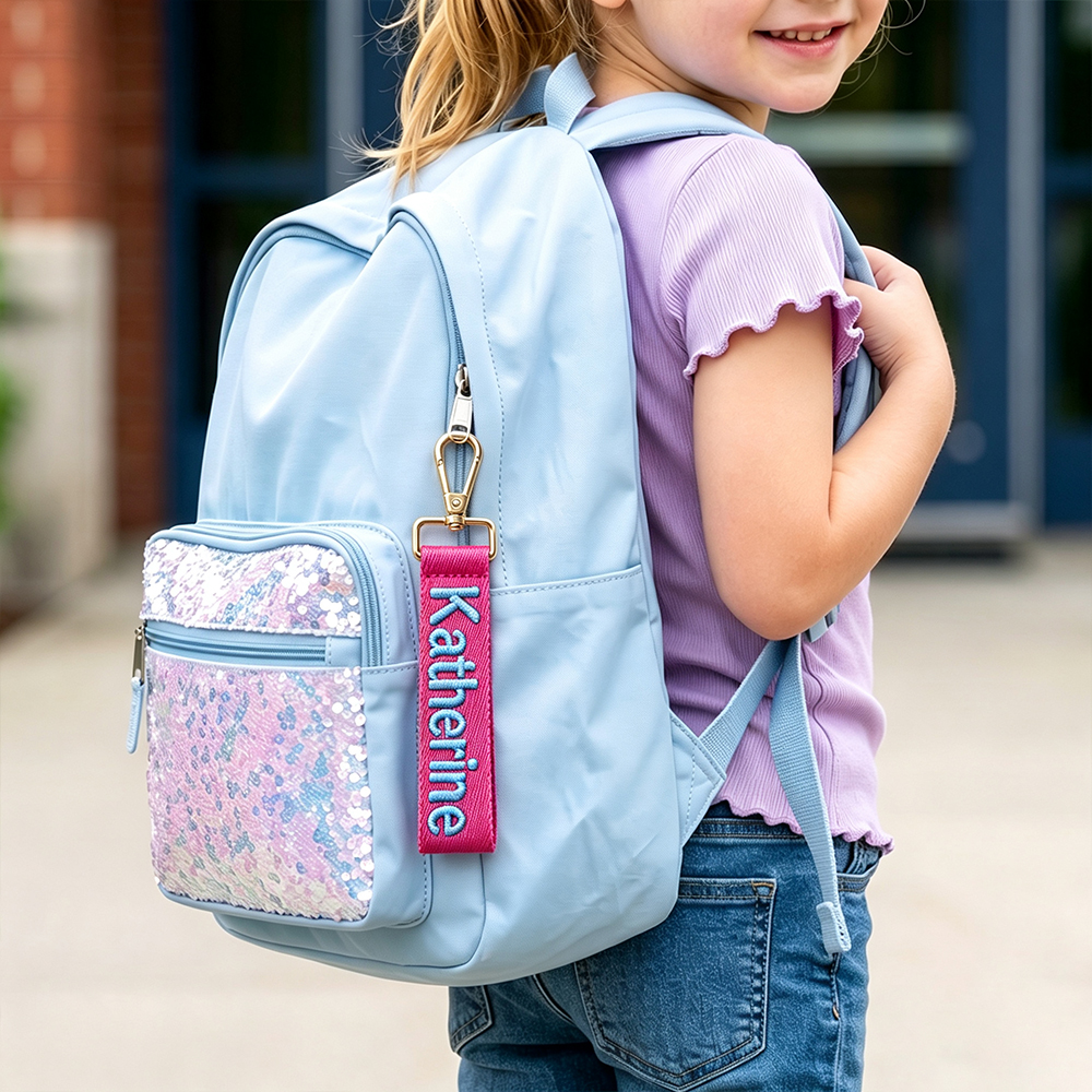 Personalized Embroidered Backpack Name Tag | CWGift86