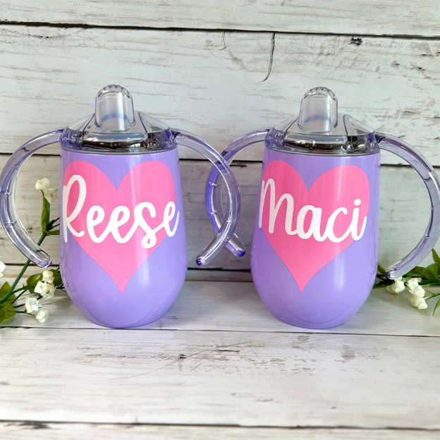 Personalised 10oz Stainless Steel Sippy Cup for Kids  | KidCup01