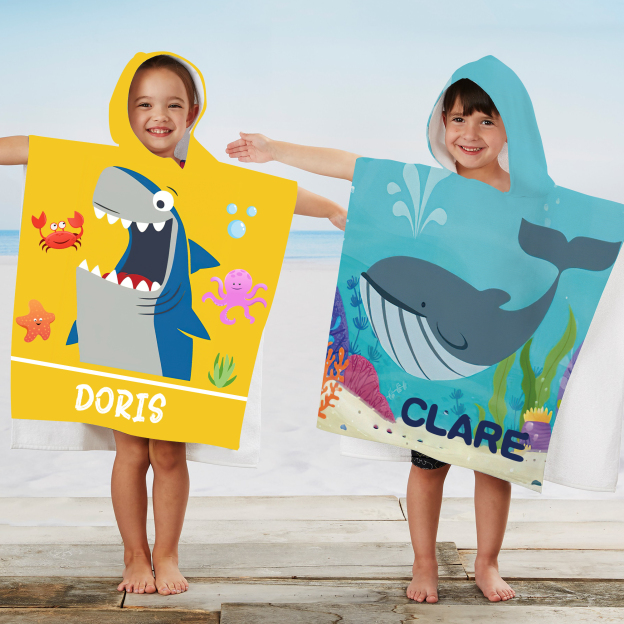 Personalized Hooded Beach Towel for Summer & Beach | CWHTowel34