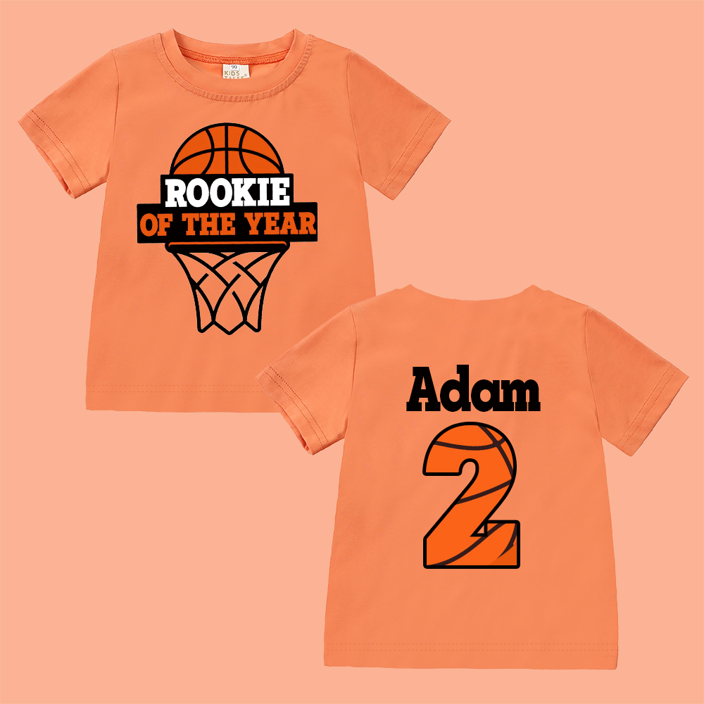 Personalized Basketball Rookie Of The Year Birthday T-Shirt | inBirth03