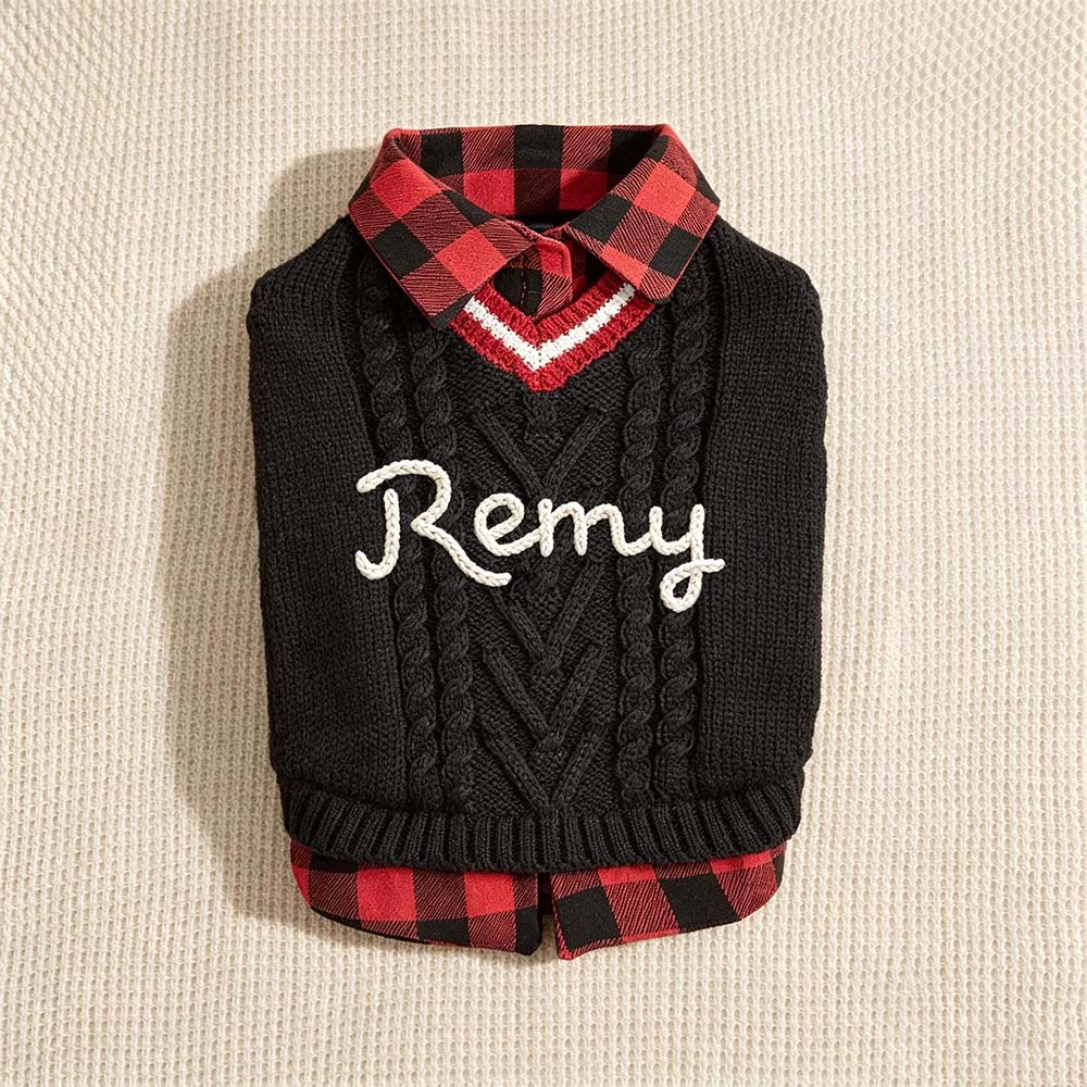 Personalized Hand Embroidered Christmas Pets Polo Shirt | MCGift375