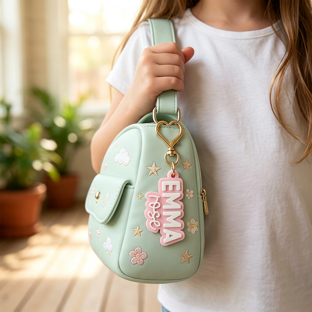 Personalized 3D Printed Backpack Name Tag | CWGift89