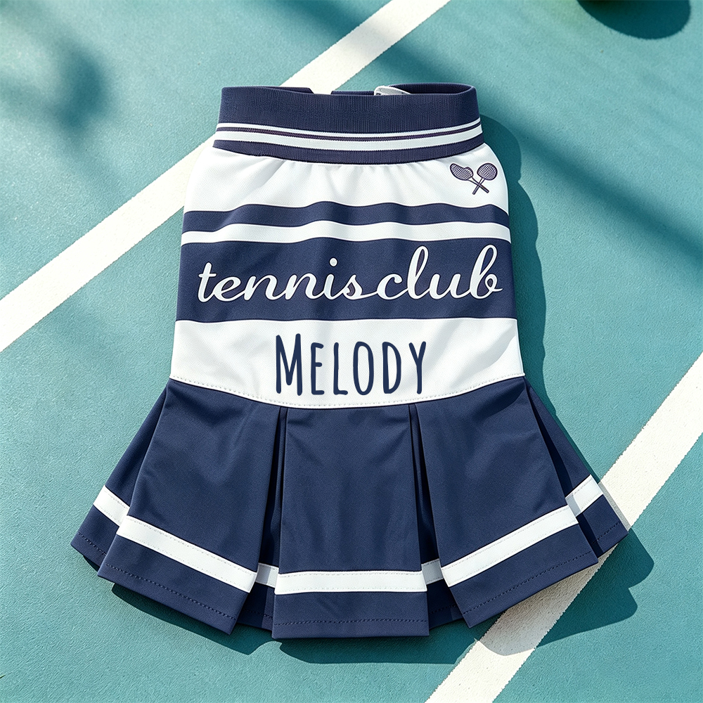Personalized Cute Pet Tennis Dress | BKPet568