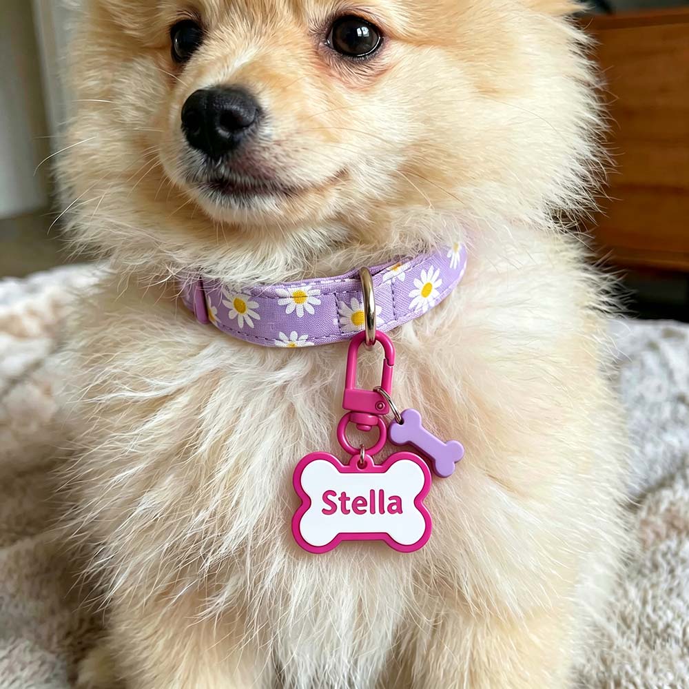 Personalized 3D Printed Bone-Shaped Pets ID Tag | BKPet574