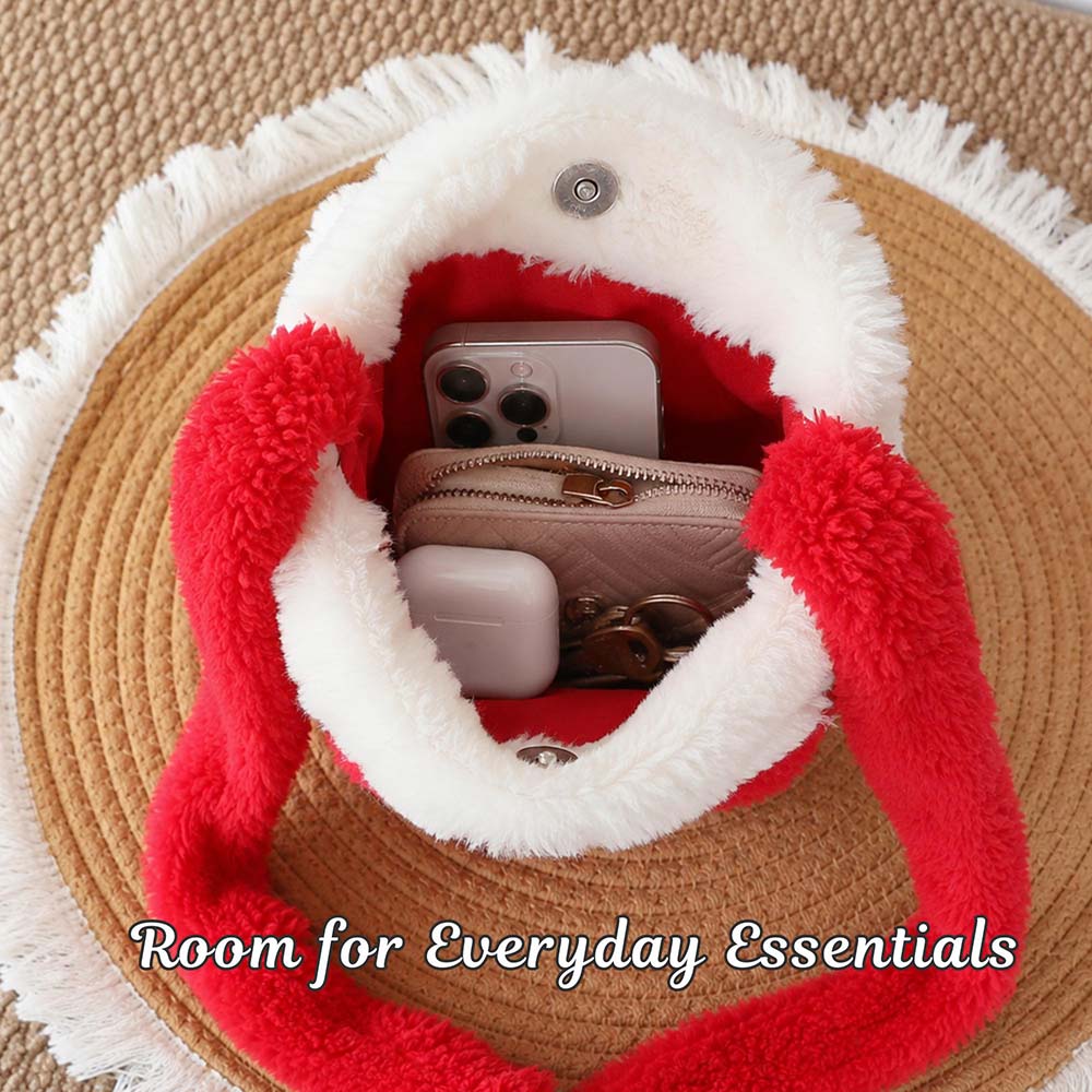 Personalized Hand Embroidered Kids Christmas Mitten Bag | MCGift387