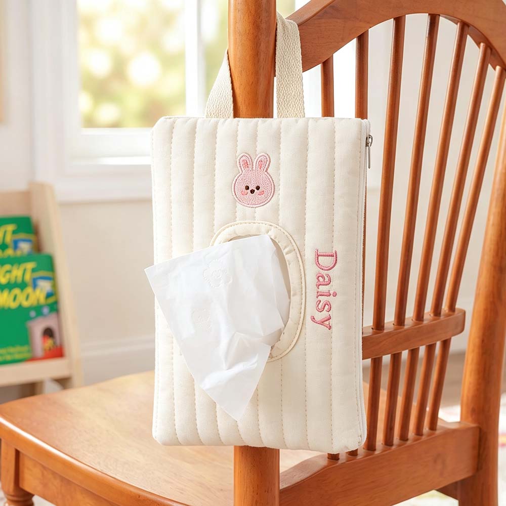 Personalized Embroidered Quilted Baby Wipe Pouch | CWBaby530