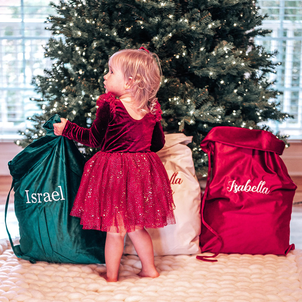 Personalized Christmas Velvet Large Santa Sack | MCGift395