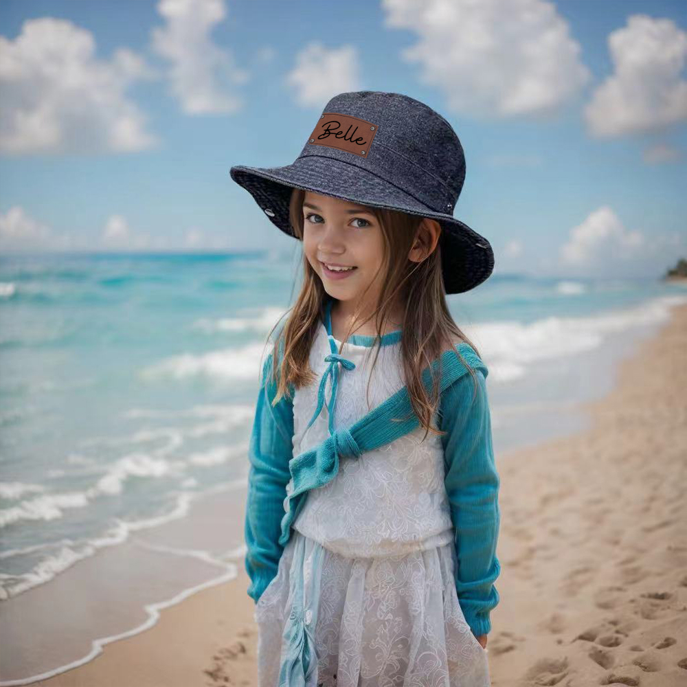 Personalized Cowboy Leather Patch Hat for Comfort & Unique | CWBeach68