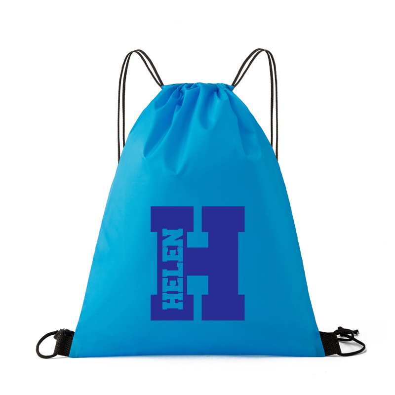 Personalized Initial & Name Beach Drawstring Rucksack Bag | CWBeach69