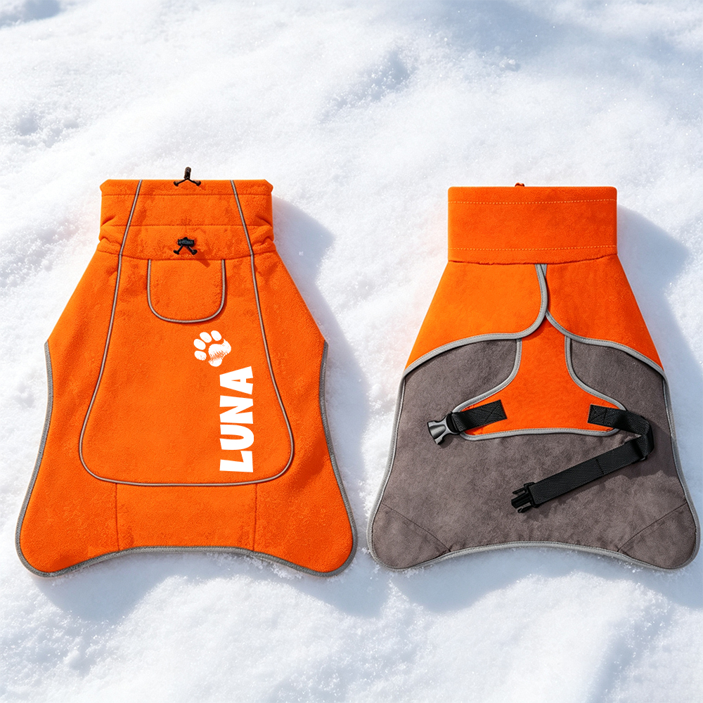 Personalized Pets Winter Warm Windproof Jacket | BKPet593
