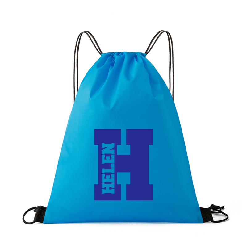Personalized Initial & Name Beach Drawstring Rucksack Bag | CWBeach69