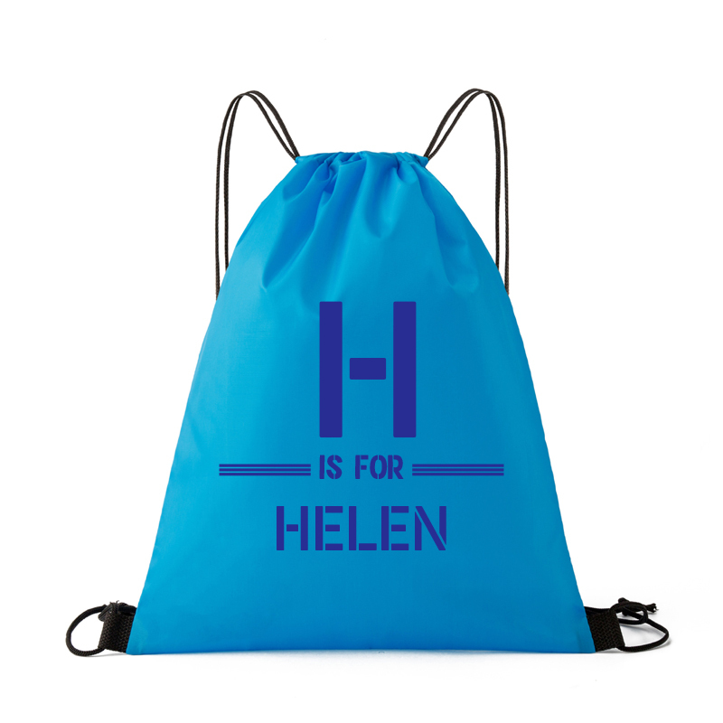 Personalized Initial & Name Beach Drawstring Rucksack Bag | CWBeach71