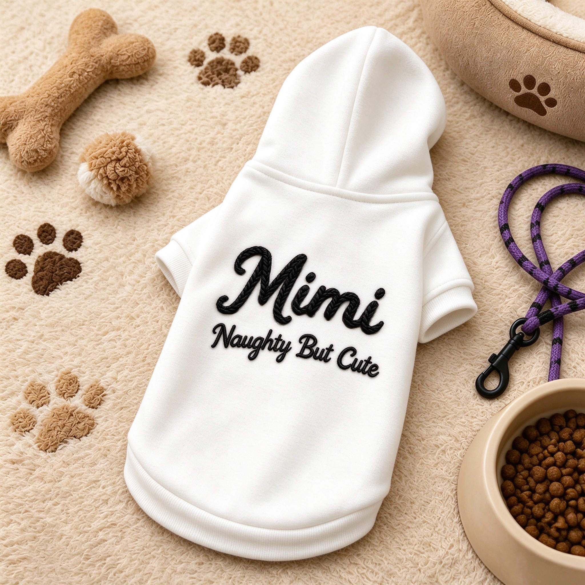 Personalized Hand Embroidered Pets Hoodie Sweatshirt | BKPet622