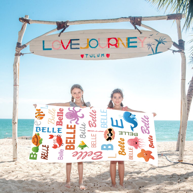 Personalized Lovely Kid Towel for Summer & Beach | CWTowel115