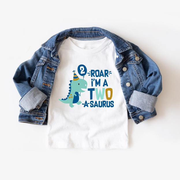 Personalized ROAR Dinosaur Theme Birthday T-Shirt | inBirth18