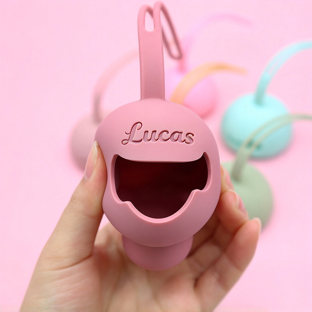 Personalized Baby Mushroom Silicone Pacifier Case | CWBaby559