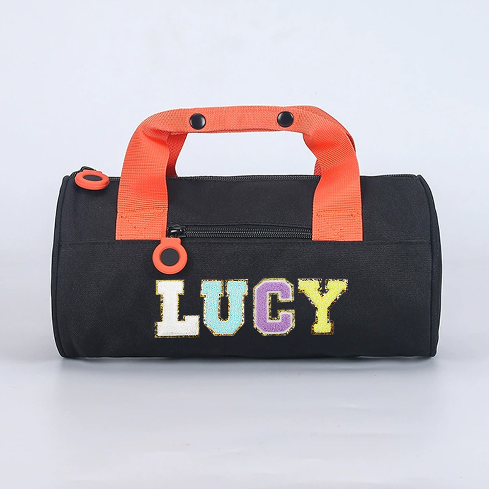 Personalized Chenille Letter Water Proof Duffle Dance Bag