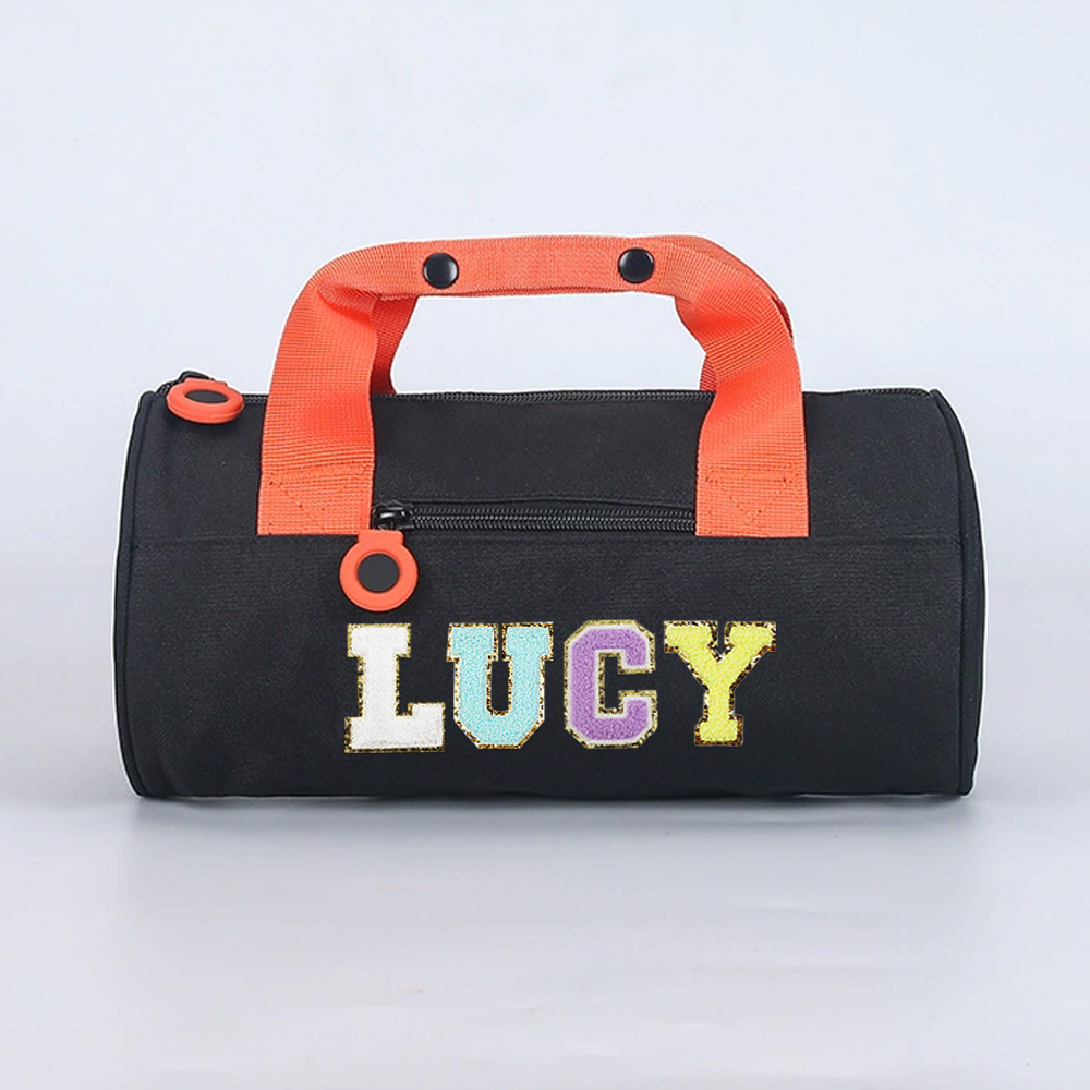 Personalized Chenille Letter Water Proof Duffle Dance Bag