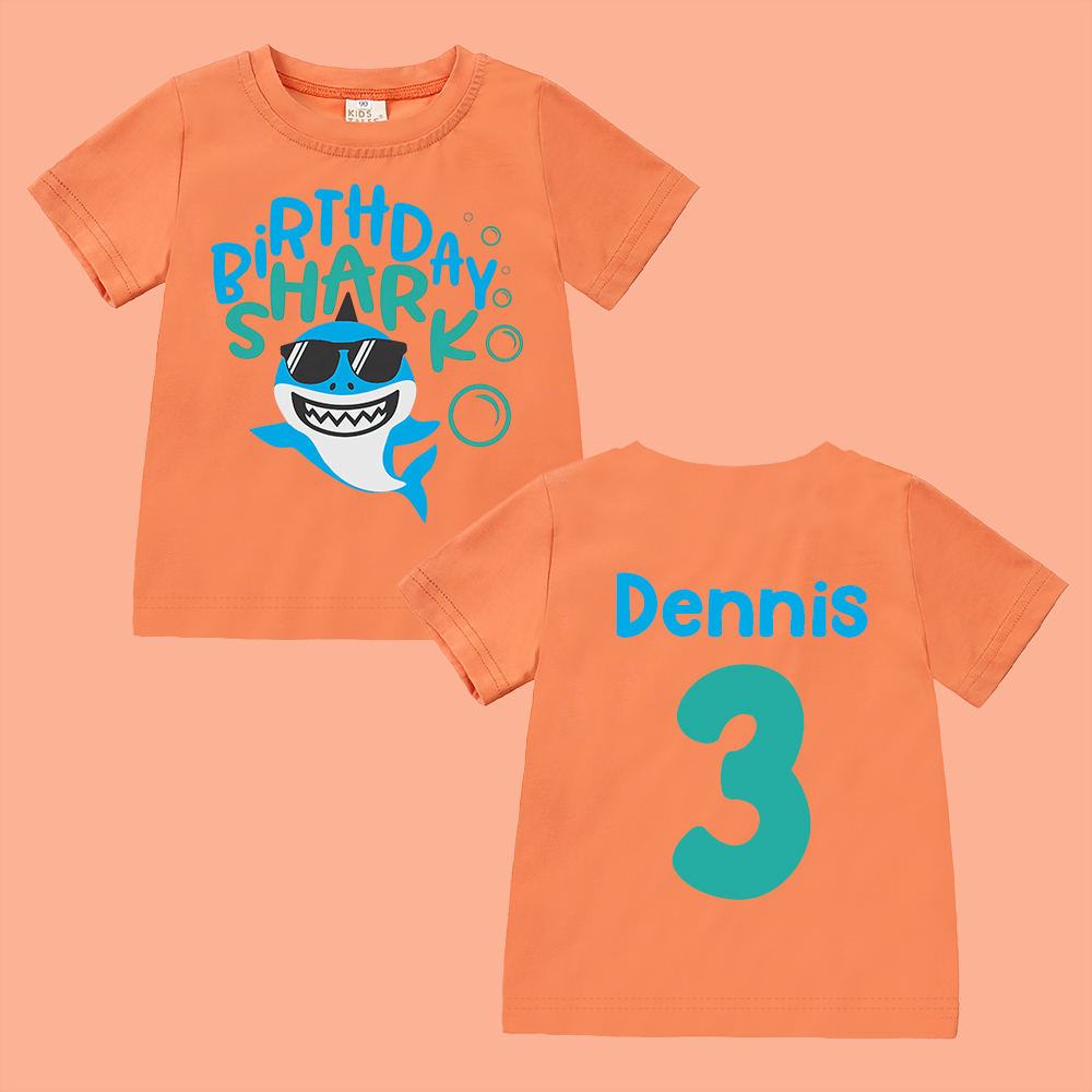 Personalized Shark Birthday T-Shirt | inBirth31