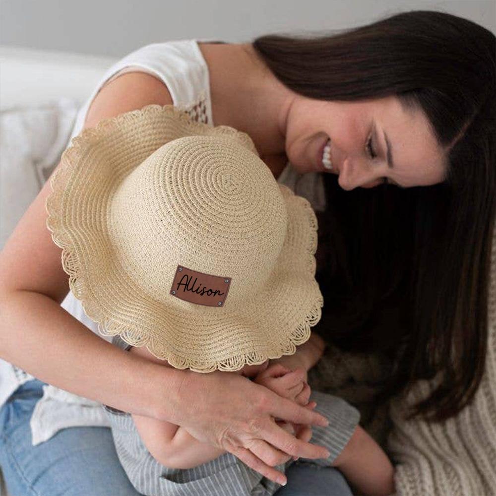 Personalized Lovely Straw Bucket Beach Hats with Matching Purse for Comfort & Unique | CWBeach87