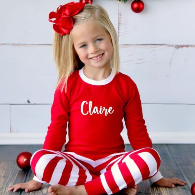 Personalized Kids Christmas Pajamas Set | inSet17