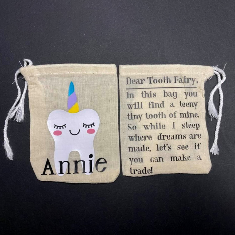 Personalized Kid Tooth Fairy Bag | CWToy22