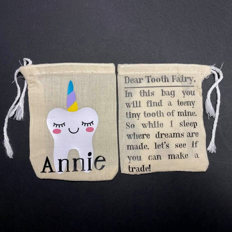 Personalized Kid Tooth Fairy Bag | CWToy22