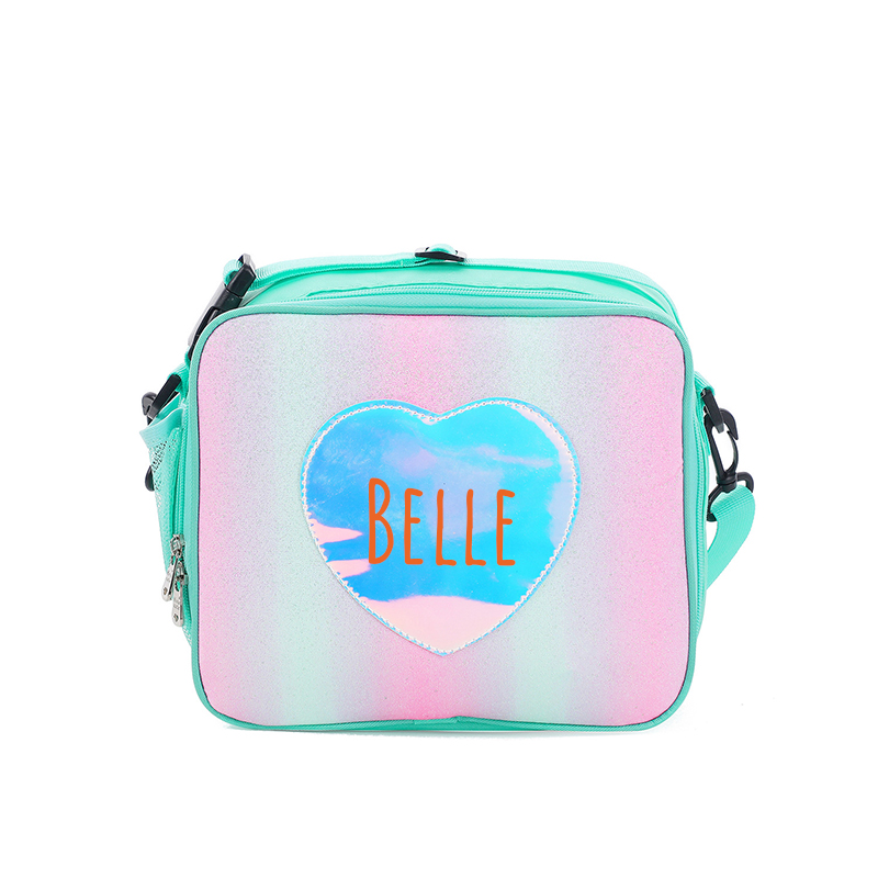 Personalized Name Color Kids Lunch Bag