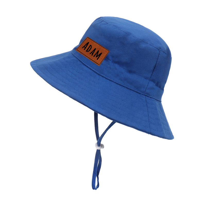 Personalized Leather Patch Bucket Hat for Comfort & Unique | KKBeach43